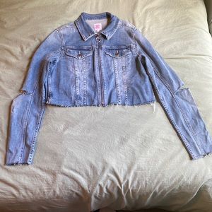 Juicy by Juicy Couture Y2K Cropped Denim Jacket — Size Medium!!
